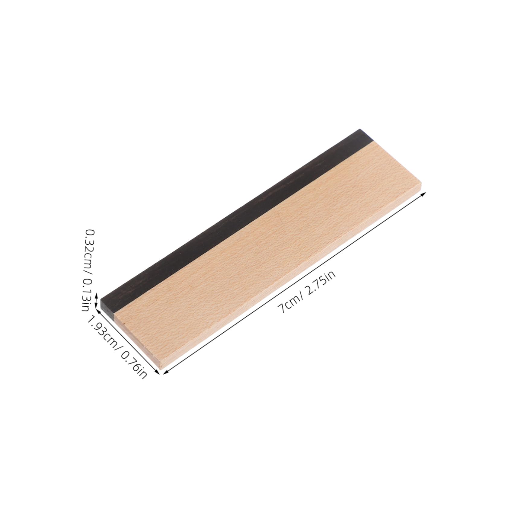 Toyvian Selle de Chevalet en Bois Marron en Érable et Ébène Pont Découpé et Rainuré Accessoire pour Guitares Acoustiques pour Guitare Dobro