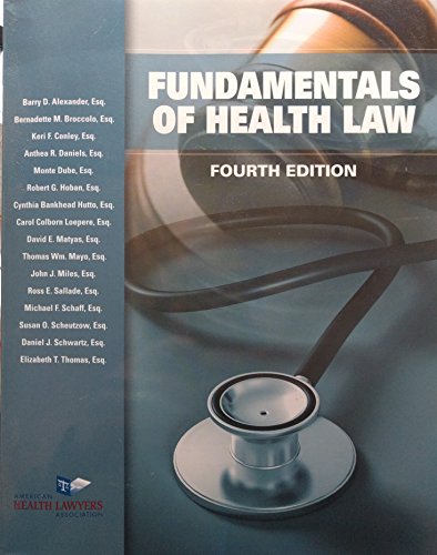 Fundamentals of Health Law 1422449327 Book Cover
