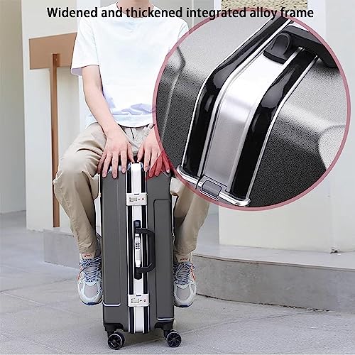 EYPKPL Portable Suitcase Suitcases With Spinner Wheels Carry On Luggage Dual Usb Charging Ports Aluminum Frame Suitcase Large Capacity Luggage Smooth to use2