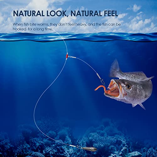 Bas de ligne de pêche en nylon eau salée eau douce avec émerillon rolling - 4
