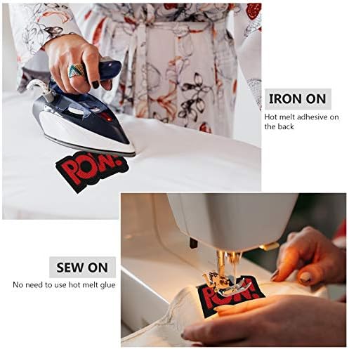 VETPW 15 Pcs Assorted Cool Design Iron on Patches, Sew On Patches Embroidery Applique Repair Stickers for Clothing, Shirts, Backpacks, Jackets, Jeans, Hats, Repair the Hole