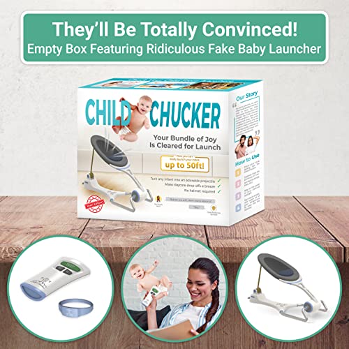 Witty Yeti Hilarious Child Chucker Gag Gift Empty Box Wrap Your Real Present Inside to Prank Friends or Family with This Practical Joke for Men or Women. Funny Idea for New Parents or Baby Shower.