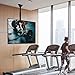 WALI TV Ceiling Mount Adjustable Bracket Fits Most LED, LCD, OLED and Plasma Flat Screen Display 26 to 65 Inch, up to 110 Lbs, Mounting Holes 400x400mm (CM2665), Black