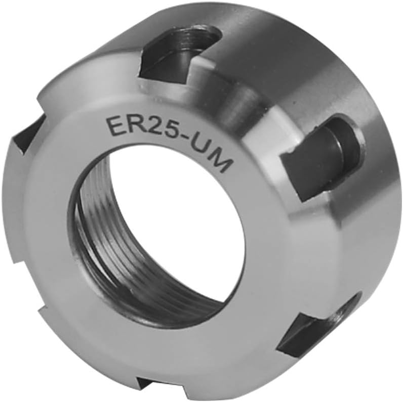 Bodee Collet Clamping Nuts for CNC Milling Chuck Holder Lathe ER25-U G2.5 25000