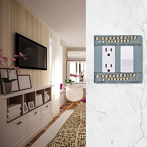 Placa de pared de 3 cuadrillas que oculta cables e imperfecciones en cuarto de lavandería 8