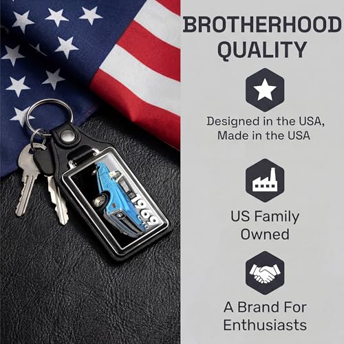 Image of Brotherhood Car Key Chain for C10 - Classic Models Keychain for Men and Women Gift Key Ring