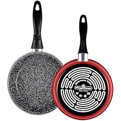 Sartenes Magefesa K2 MAGEFESA K2 Sartén, Acero esmaltado vitrificado, Inducción y lavavajillas, Rojo, 32 cm