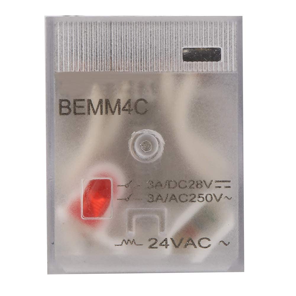 BEMM4C Mini relé electromagnético de 14 pines 5A, relé intermedio (24 V CA)
