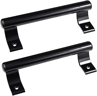 KAFENDA 2-Piece 8" Aluminium Sliding Door Handle, Modern Metal Handle for Balcony Glass Doors, Bathroom Sliding Doors, barn Doors, Warehouse Doors, etc.