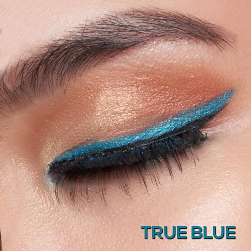Image of RENEE Kajal Pen with Sharpener - True Blue | 24 Hrs Stay | Long Lasting Kohl Pencil | Matte Finish | Rich Color Payoff | Smudge & Waterproof | One Swipe Application Formula | 0.35gm
