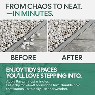 PAVEX - 5L de liants de gravier pour coller des pierres, du paillis et de la pierre concassée de tout type. Liaison de pierres pour les allées de jardin ou les terrasses - Tient jusqu'à 3 ans.