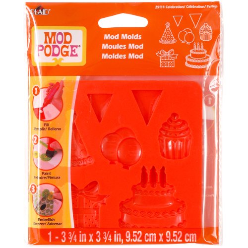Plaid:Craft Mod Mod Podge di stampo X3.75-celebrazione 3.75