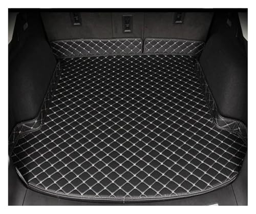 Tapis de coffre en cuir pour Cadillac XT5 2018-2022 plateau bagages noir