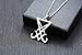 Blowin Silver Sigil of Lucifer Pendant Satanic Symbol Stainless Steel Seal of Satan Necklace, 22