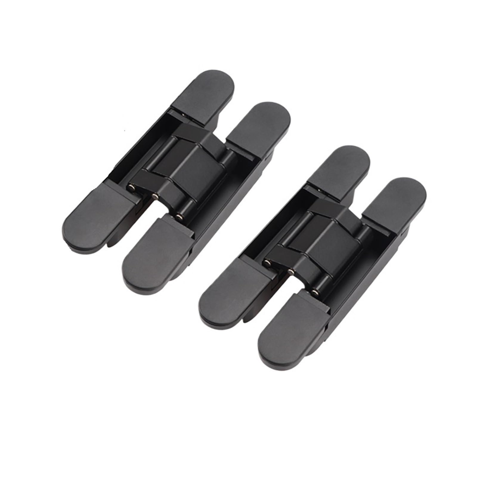 Chtkagv 177-28-Black Hidden Adjustable Cross Wooden Outward Opening Hinge 180 Degree