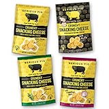 SERIOUS PIG Premium Import: Crunchy Snacking Cheese Snacks, Gluten Free High Protein, Low Carb, Keto Friendly, Vegetarian, Made from 100% Real Italian Cheese (Variety) (12x0.84oz)