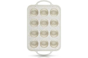 Silicone Mini Muffin Pan 12-Cup, Non-Stick and Oven Safe