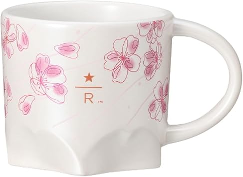STARBUCKS Starbucks Tumbler, Coffee, Starbucks Reserve Mug White, 2023, 12.0 fl oz 355 ml, Cherry Blossom, Sakura, Pink/White, Cup, Pink, Spring, Cute, Stylish, Return, Birthday, Gift, Return