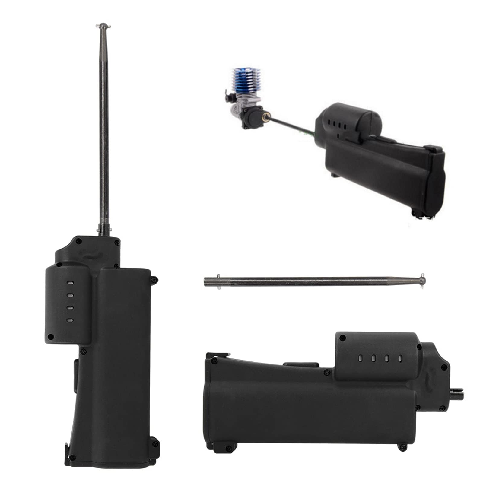 RiToEasysports Arrancador RC, Portátil y Fácil de Usar Arrancador Eléctrico para Modelos Teledirigidos 1/10, Manual y Eléctrico para Aficionados de RC en Carreras, Exterior y Reparaciones Rápidas