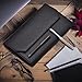 Lanxivi 12 Black PU Leather Fountain Pen Case Organizer Bag Portfolio, Protective Sleeve Cover Pen Holder with Divider Slot for Rollerball Pen, Pencil Collection
