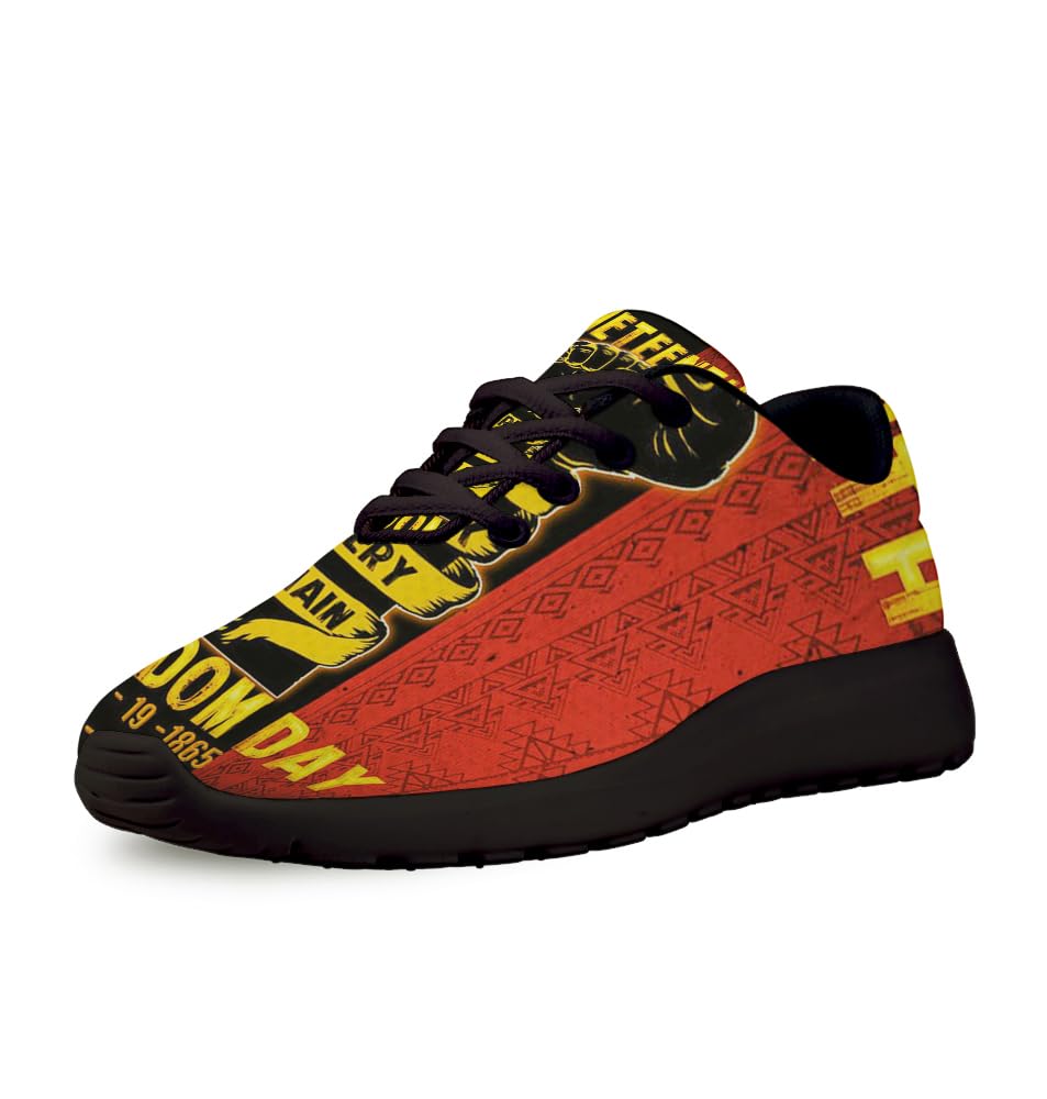 Juneteenth Freedom Shoes for Women Men Trail Running Casual Fashion Sneakers Slip-on Tennis Shoes