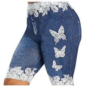 WWricotta Short D’éTé pour Femme – Taille éLastique Short en Denim Pantalon Court Tendance Streetwear Coupe Droite Mini Short en Jean Cadeau D’éTé