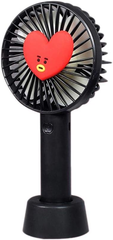 finelyty Boy Plastic Fan PVC Cartoon MINI Portable Fan Support The Hand-held Fan Cute Korean Version Mini Fan Portable Fan