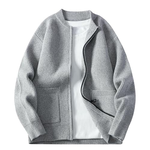 Pull en tricot décontracté automne vêtement chaud manche longue homme