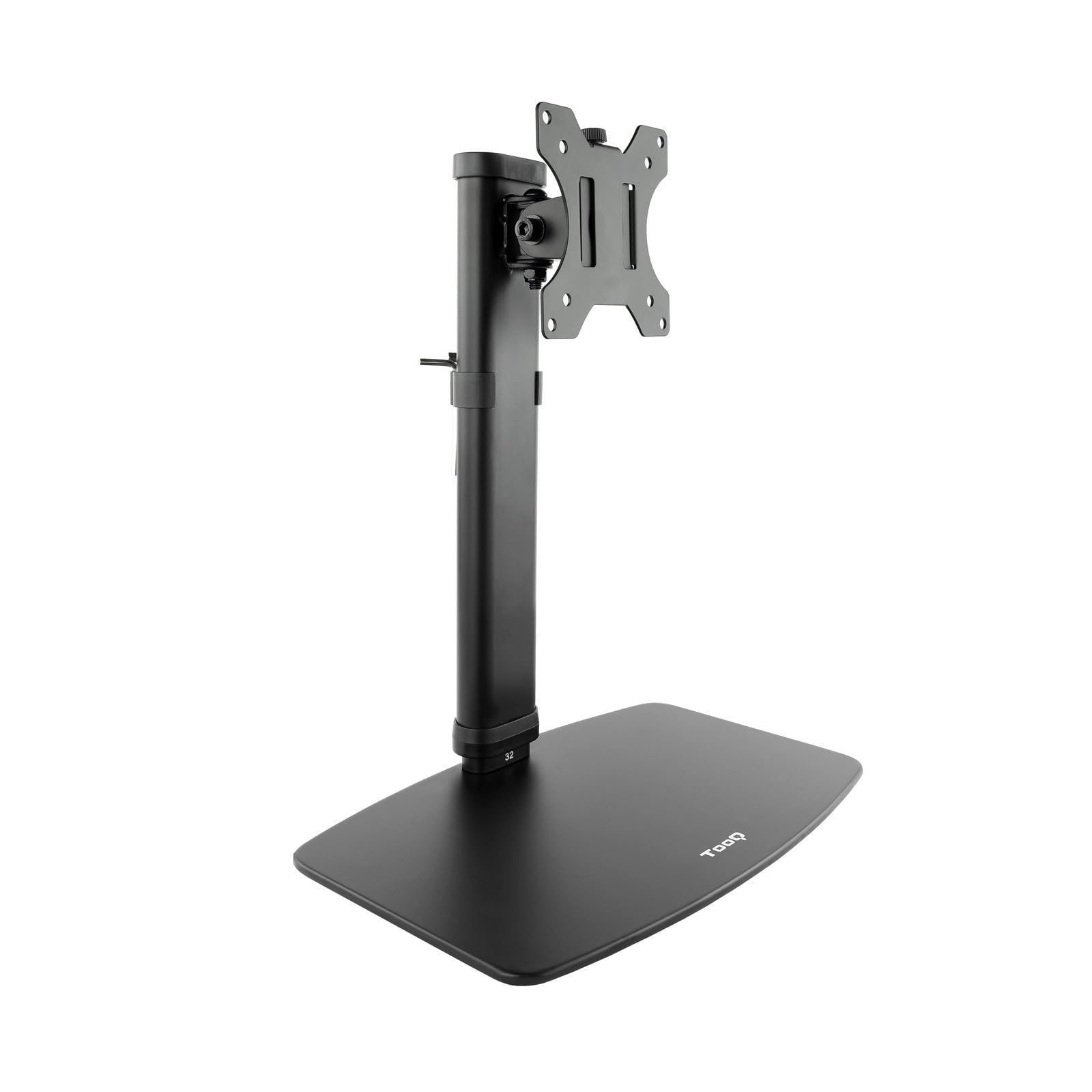 VoltShine Table Monitor Stand, Swivel and Tilt, 1 Arm, Compatible with 17-27 inch Screens, Black, Ideal for Office and Gaming.