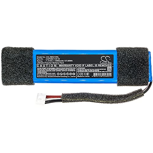 5000mAh Replacement Battery for JBL Xtreme Splashproof, fits Part No GSP0931134 02 7.4V Li-Polymer
