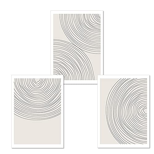 Affiches impression toile boho et tableau abstrait géométrique grand format pour la maison