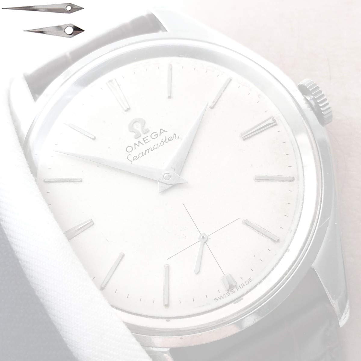 Lancette Dolphine acciaio per orologi, assortimento 36 pz
