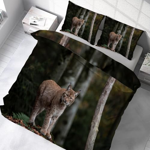 Housse de Couette 240 x 260 Lynx en microfibre pour en finir avec le linge rêche difficile à border
