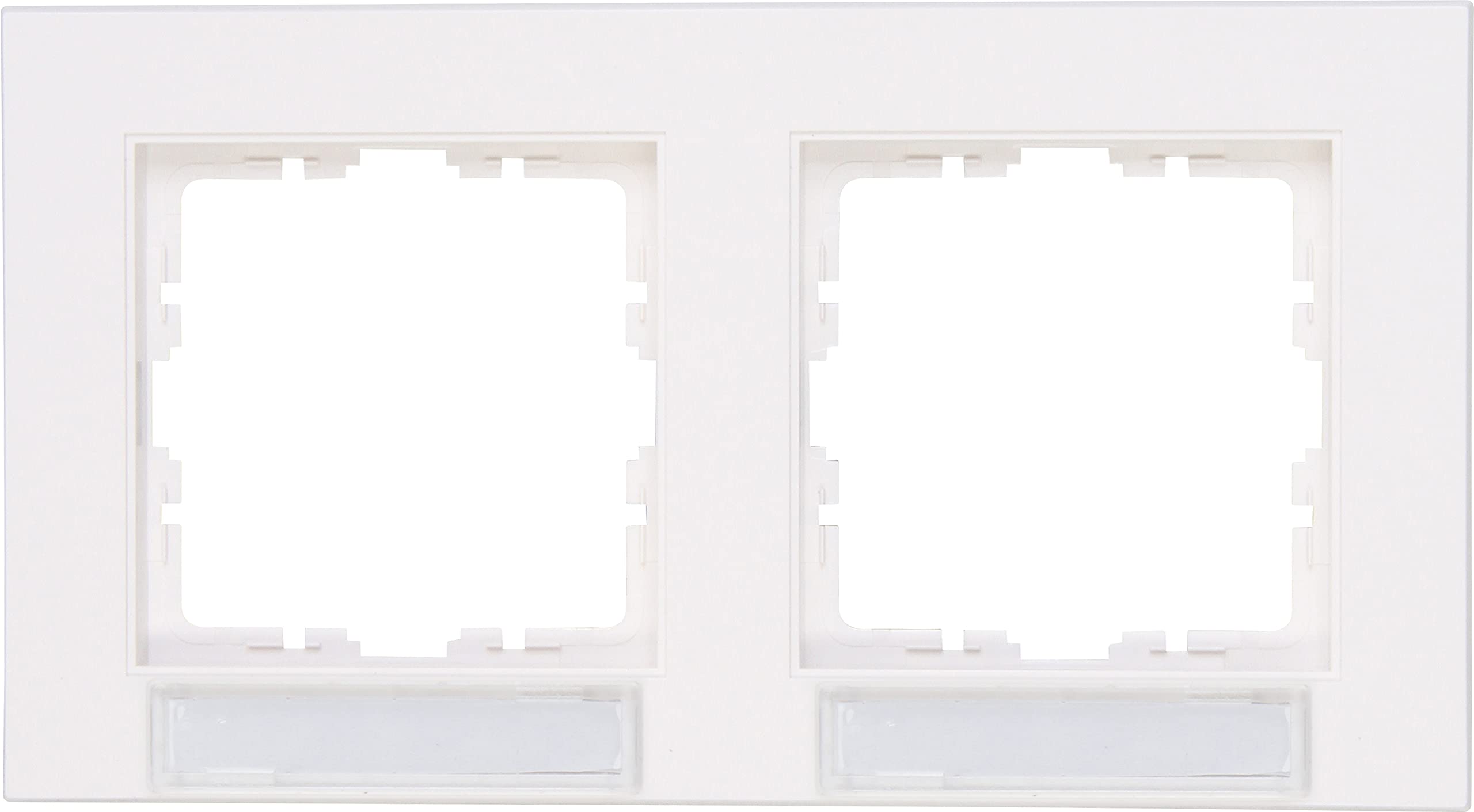 Cadre double Kopp 402629201 pour harmoniser les prises de votre salon