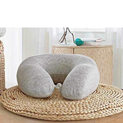 Memory Foam Travel Pillow,Neck Pillow Therapeutic Ergonomic & Patented Washable Cover Most Comfortable Neck Pillow-A