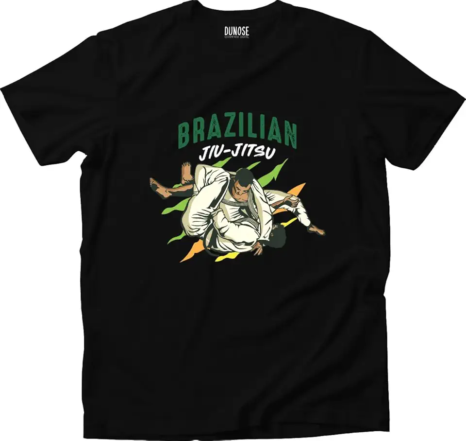 Camiseta Algodão Masculina Jiu Jitsu Brasileiro BJJ