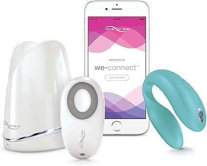 We Vibe Sync Aqua Lila Vibrador de Pareja - 1 Unidad, Azul Turquesa