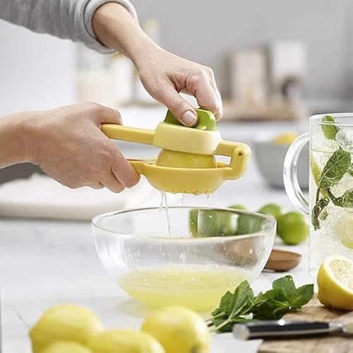 Espremedor de Limão Laranja Giratório 2 em 1 Suco Frutas Caipirinha Perfeita
