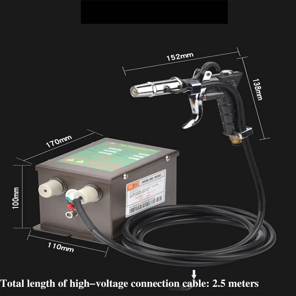 Pistolet à air ionisant Antistatique, générateur de Tension, ioniseur pour la décharge d'électricité Statique, Pistolet Antistatique Industriel, éliminateur d'électricité Statique