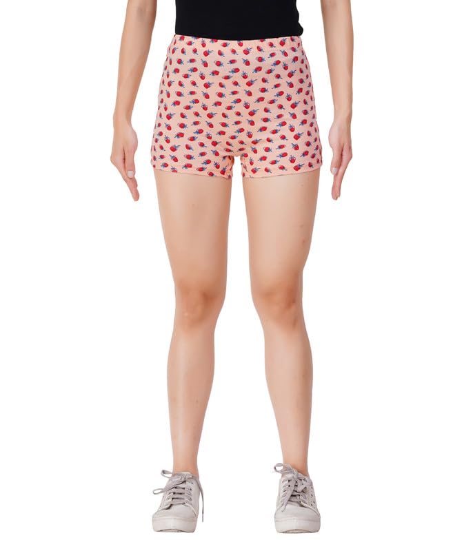 Cotton Full Printed (Pack of 1) Boyshort Panties for Women/Sorty/Full Coverage Panty/Boyshorts Panties/boy Shorts-image-30
