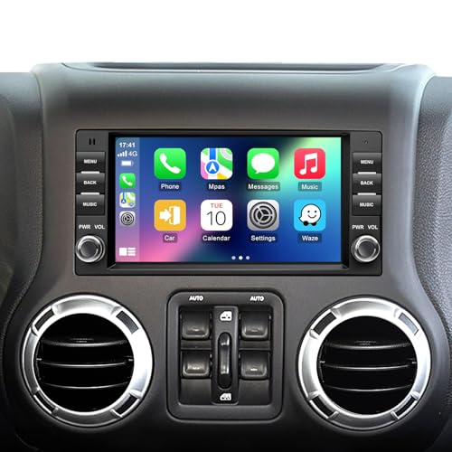 AINAVITO 7 Inch Car Radio for Jeep Wrangler 2007-2018 Chrysler Dodge Ram1500 Stereo | Wireless CarPlay Android Auto | Steering Wheel Control | GPS Navigation