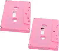Totority 2 fitas cassete em branco coloridas retrô para música cassetes de áudio vintage para gravação de mensagens e personalização