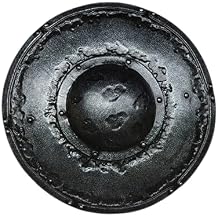 Buckler Round Shield Combat Buckler Shield Handmade Medieval Buckler Shield - Halloween Silver