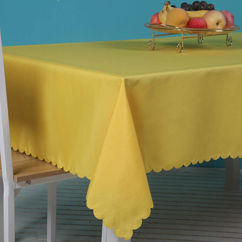Mantel Mesa Rectangular Decorativo Sin Arrugas Reutilizable Antimanchas Manteles Cocina Amarillo 140 × 220cm