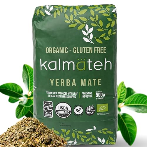 Kalmateh Organic Yerba Mate Loose Leaf Tea, 1 lb