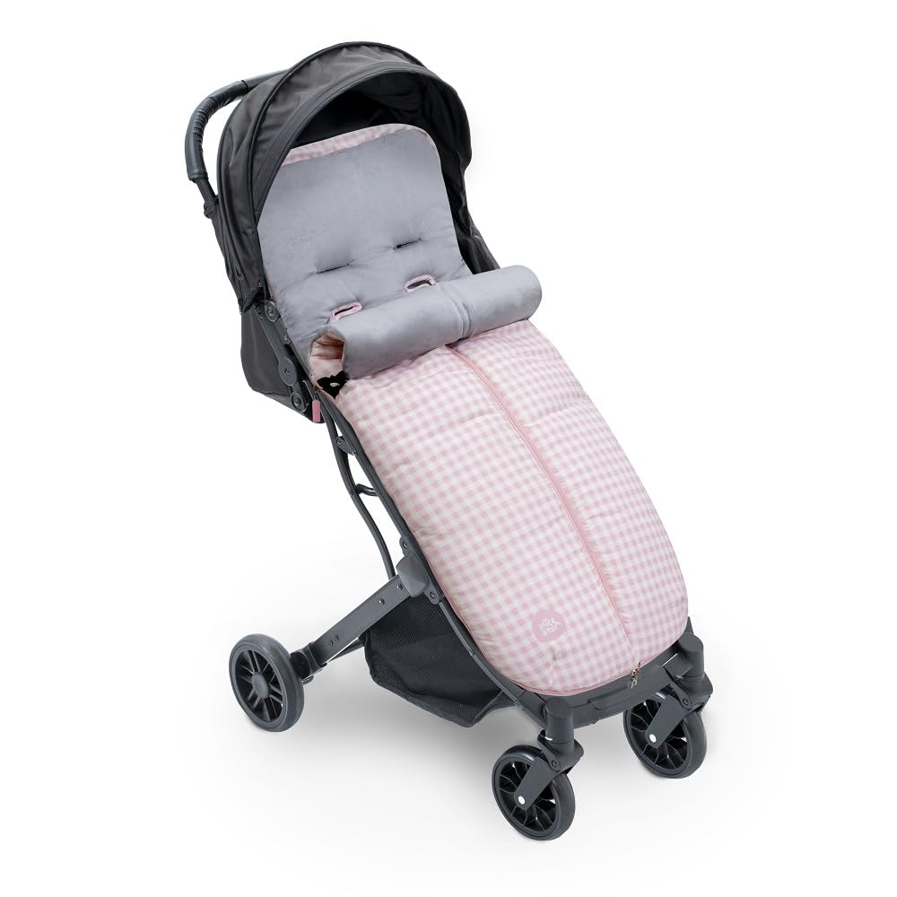 mibebestore - Saco Silla Paseo Universal Polar Modelo 9 Vichy Rosa - Oferta — view 7