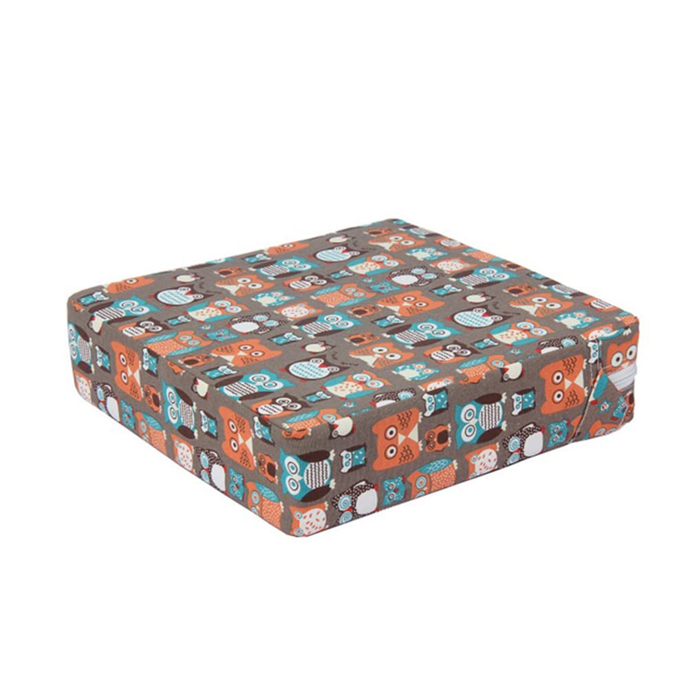Sitzerhöhung Für Kinder - Tragbares Sitzkissen Mit Sicherheitsgurt | Waldtiere Design 32x32x8cm
