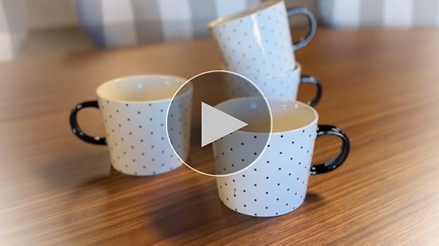 Amazon.com: 10 Strawberry Street Set of 4 Oogle Polka Dot