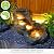 Bumilgar Garden Outdoor Water Fountain, 42.1" L Floor Standing Tiered Rock Outdoor Fountains with LED Lights and Pump for Garden, Backyard, Deck, Patio, Porch and Home Art Decor