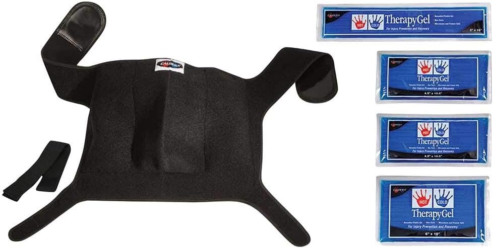 Caldera XT-360® Shoulder, Hip & Glute Sport Wrap — Reusable Ice Packs for Injuries — Hot & Cold Therapy Gel Packs — Compression Support for Shoulder, Hip & Glute — Made in USA — One Size Fits Most